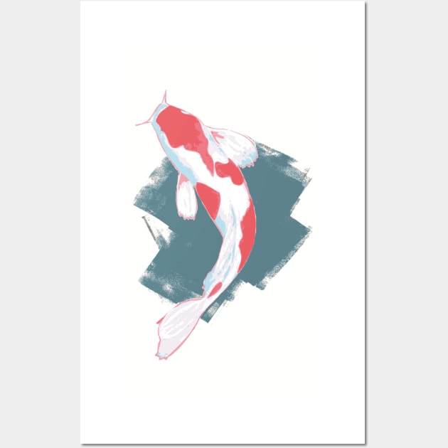 Koi fish digital design Wall Art by bernardojbp